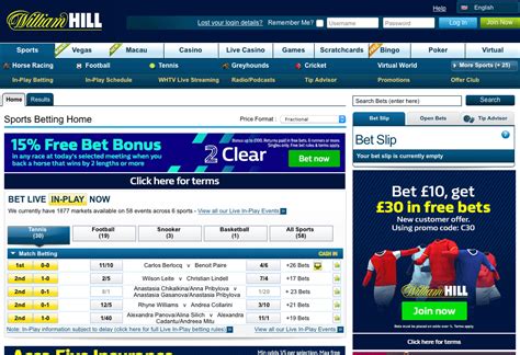 William Hill – for Online Betting, Casino, Poker and Great .